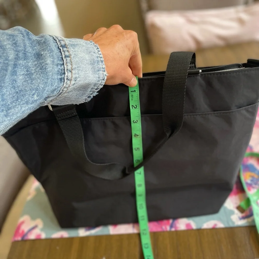 BAGGALLINI BLACK BOULEVARD LAPTOP TOTE NEW